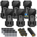 LynHawk 36MP 2K Mini Trail Camera with Secure Mounting, Black, 6 Pack
