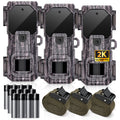 LynHawk 36MP 2K Mini Trail Camera with Secure Mounting, Camo, 3 Pack