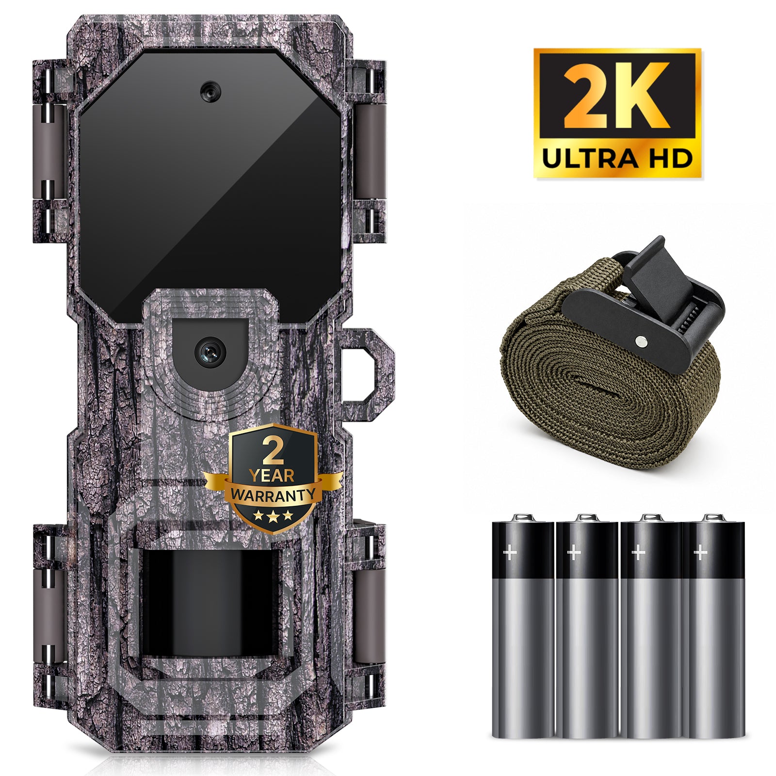 LynHawk 36MP 2K Mini Trail Camera with Secure Mounting, Camo, 1 Pack